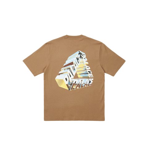 Palace TRI-CHROME T-SHIRT MOCHA - Colorway