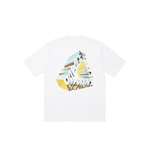 Palace TRI-CHROME T-SHIRT WHITE - Colorway
