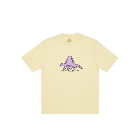 Palace TRIANGLOSAURUS T-SHIRT MELLOW YELLOW - Colorway