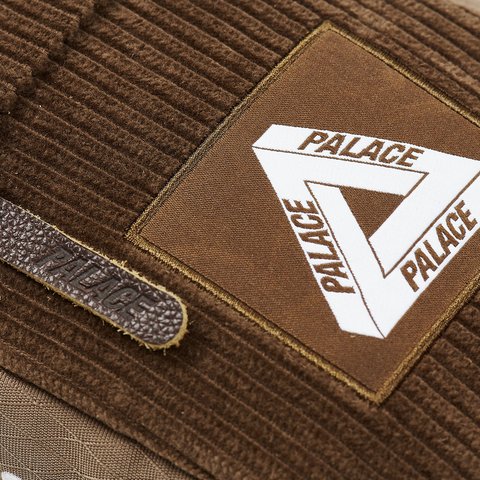 Palace CORDUROY SHOT BAG BROWN - Colorway