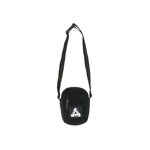 Palace CORDUROY SHOT BAG BLACK - Colorway