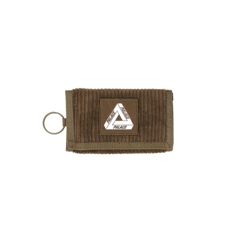 Palace CORDUROY TRI WALLET BROWN - Colorway