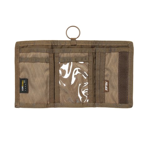 Palace CORDUROY TRI WALLET BROWN - Colorway