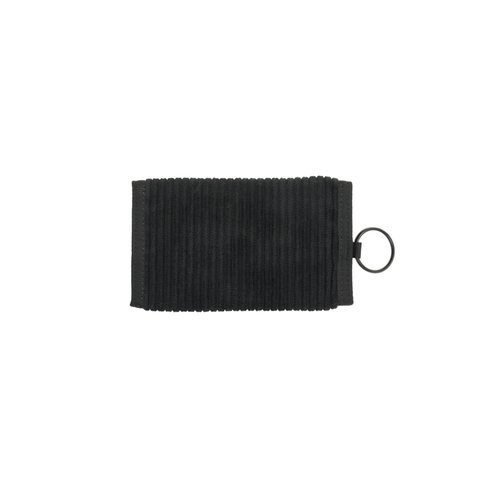 CORDUROY TRI WALLET BLACK