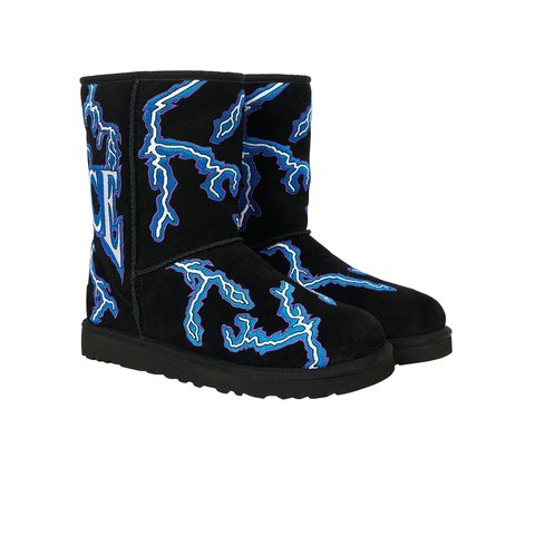 PALACE UGG LIGHTNING CLASSIC SHORT BOOT BLACK