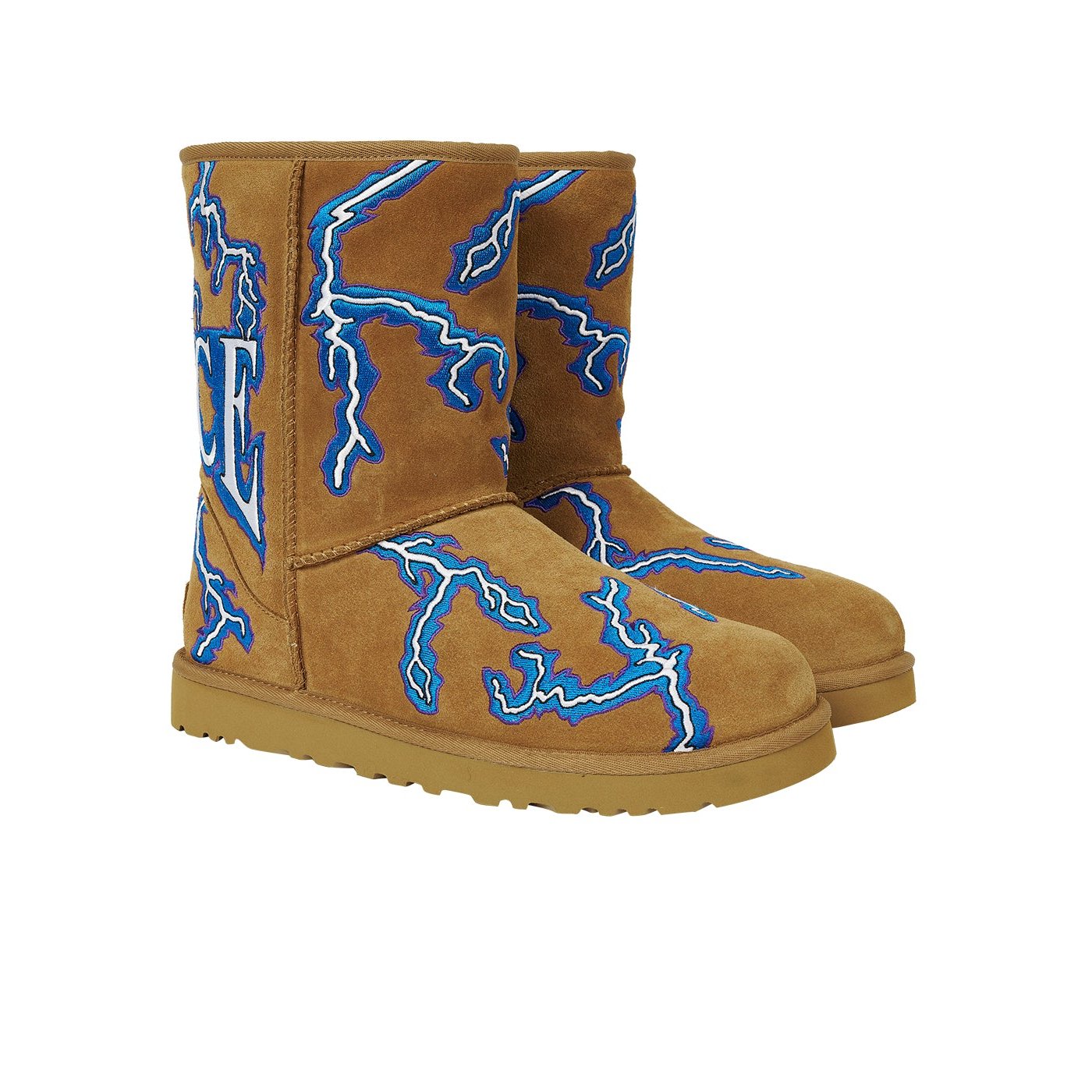 PALACE UGG LIGHTNING CLASSIC SHORT BOOT CHESTNUT