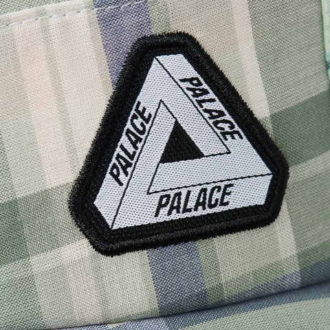 Palace TRI COOL MADRAS RUNNER BLUE / GREEN / NAVY - Colorway
