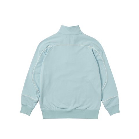 Palace SPORT PIPED 1/4 ZIP CRYSTALISED BLUE - Colorway
