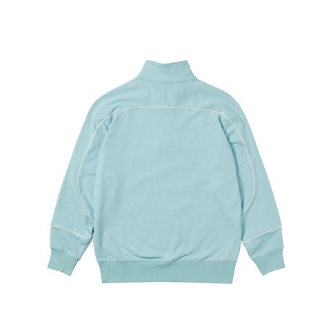 Palace SPORT PIPED 1/4 ZIP CRYSTALISED BLUE - Colorway