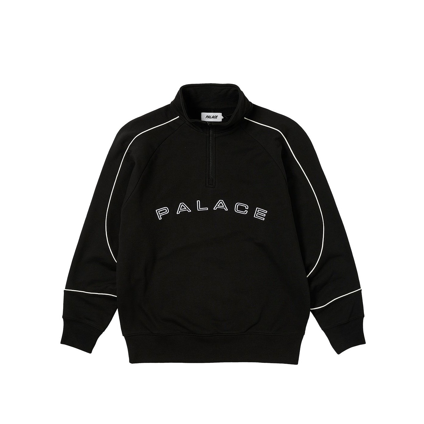 SPORT PIPED 1/4 ZIP BLACK