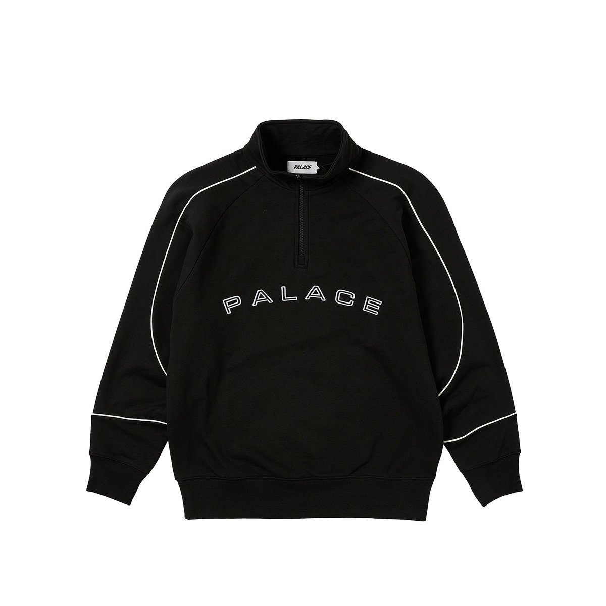 SPORT PIPED 1/4 ZIP BLACK