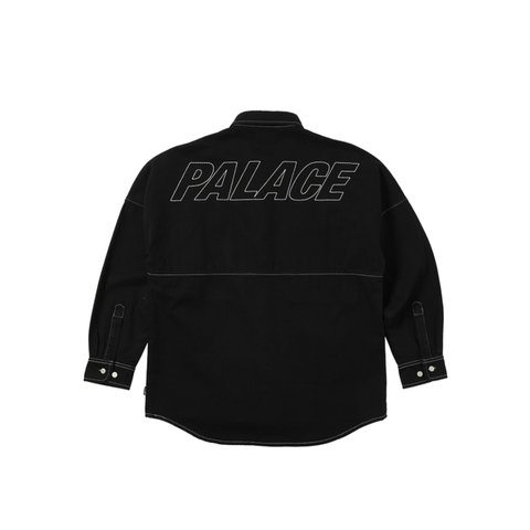 Palace STITCH UP DROP SHOULDER SHIRT BLACK - Colorway
