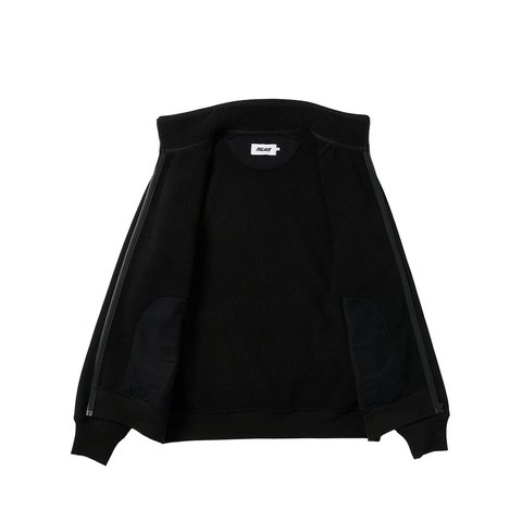 Palace FLEECE BONDED FULL ZIP BLACK - Colorway