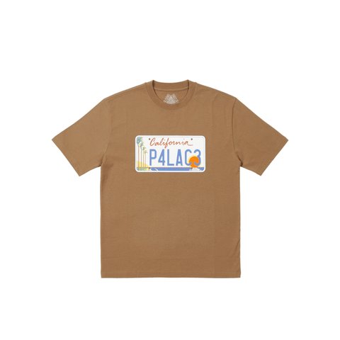 Palace PLATE T-SHIRT MOCHA - Colorway