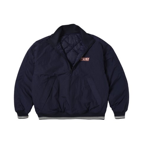 REVERSIBLE QUILTED SPORTS BOMBER NAVY