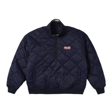 REVERSIBLE QUILTED SPORTS BOMBER NAVY