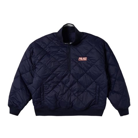 REVERSIBLE QUILTED SPORTS BOMBER NAVY