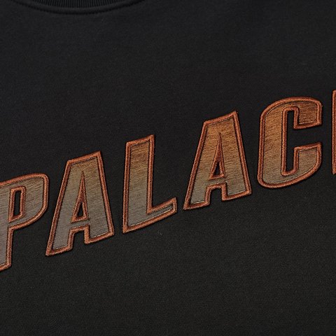 Palace IRIDESCENT APPLIQUE CREW BLACK - Colorway