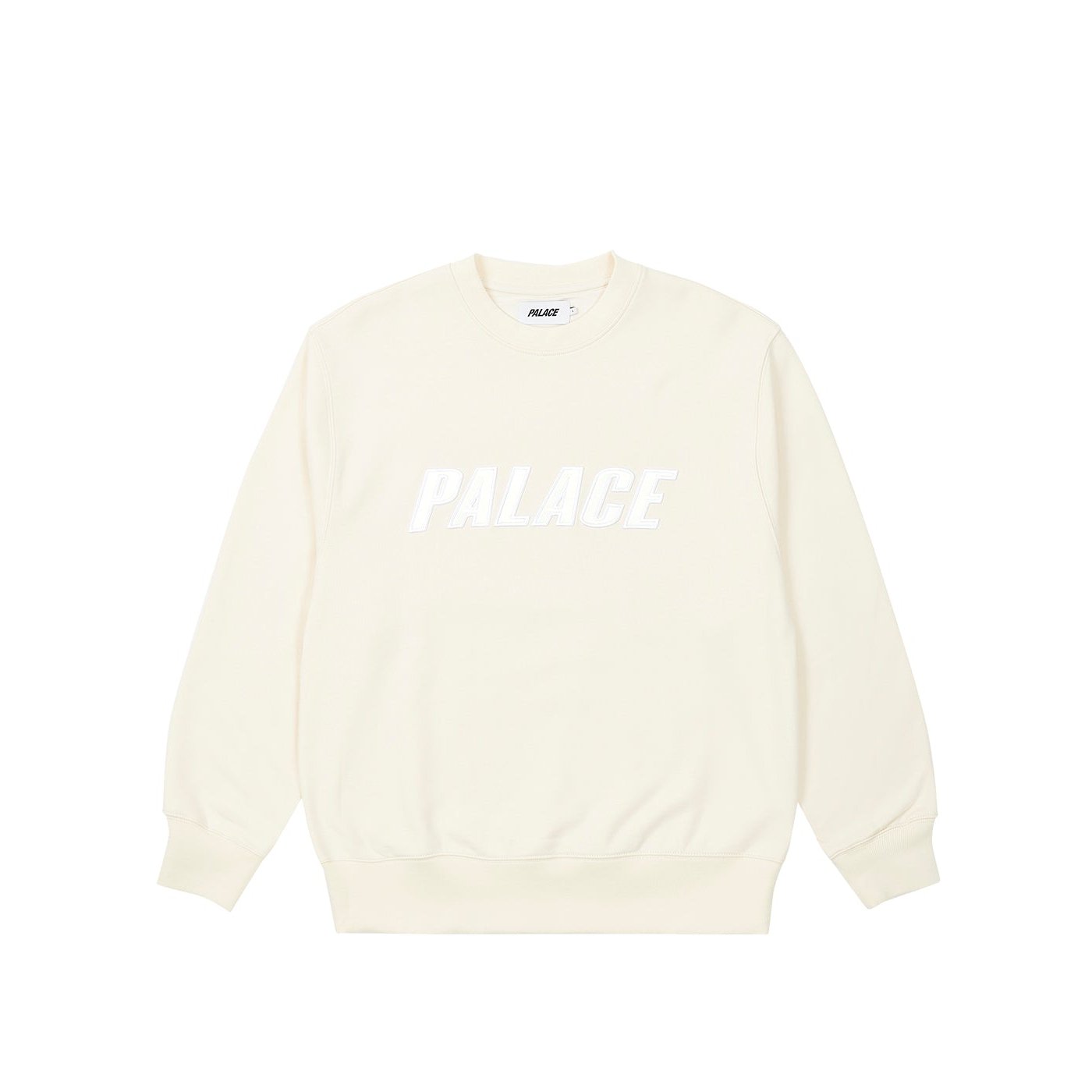 IRIDESCENT APPLIQUE CREW SOFT WHITE