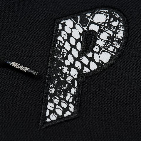 P-3 SNAKE APPLIQUE HOOD BLACK