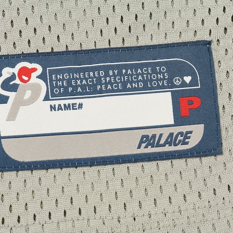 Palace HESH ATHLETIC JERSEY SILVER - Colorway