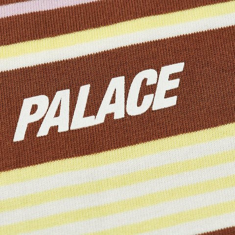 STRIPE T-SHIRT BROWN