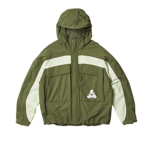 Palace GONE FISHING JACKET OLIVE - Colorway