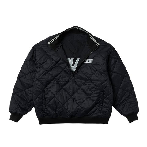 Palace REVERSIBLE QUILTED SPORTS BOMBER BLACK - Colorway