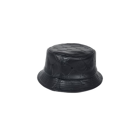 PAL-M-GRAM LEATHER BUCKET HAT MIDNIGHT BLUE
