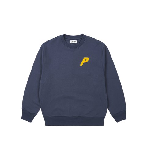 Palace FLEECE TRI-FERG CREW NAVY - Colorway