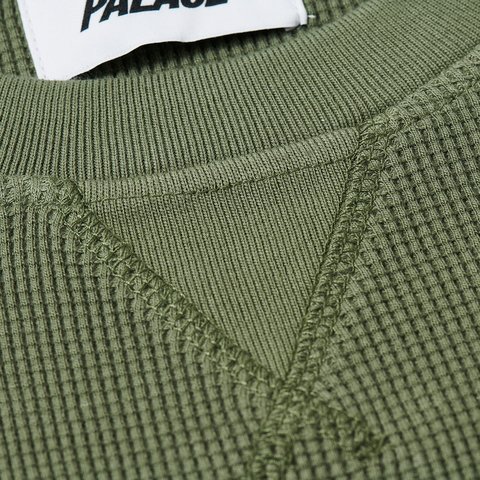 Palace WAFFLE LONGSLEEVE THE DEEP GREEN - Colorway