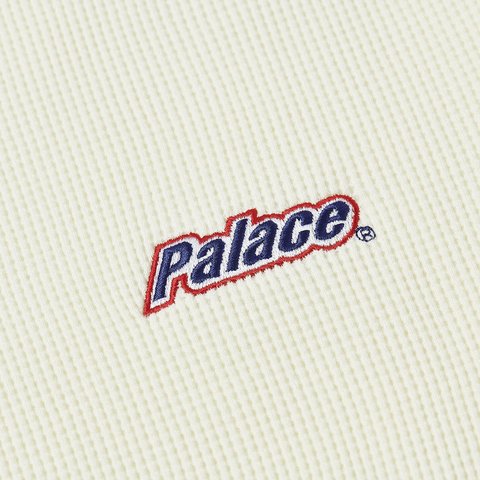 Palace WAFFLE LONGSLEEVE SOFT WHITE - Colorway