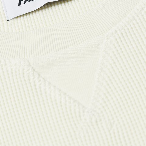 Palace WAFFLE LONGSLEEVE SOFT WHITE - Colorway
