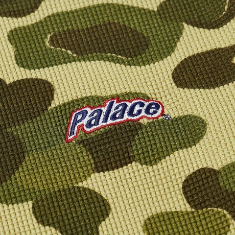 Palace WAFFLE LONGSLEEVE DUCK CAMO - Colorway