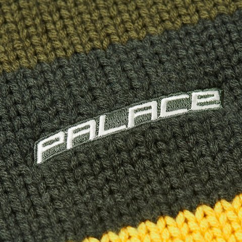 HEAVY STRIPE KNIT GREEN