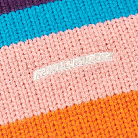 Palace HEAVY STRIPE KNIT ORANGE - Colorway