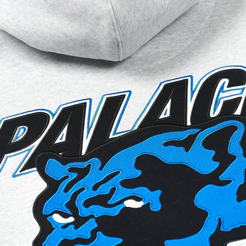 Palace PANTHER HOOD GREY MARL - Colorway