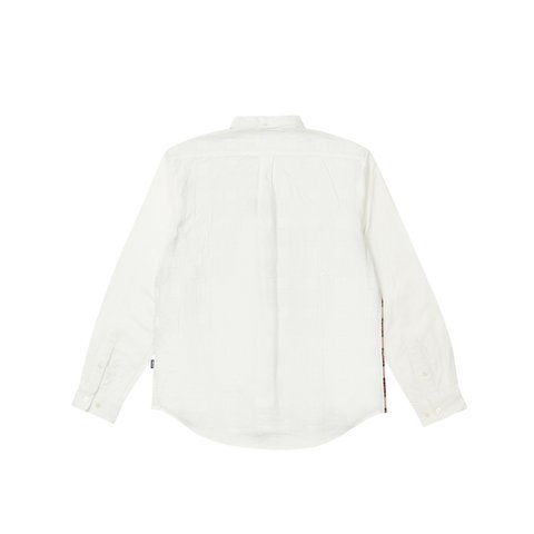 Palace CHECK PANEL CHAMBRAY SHIRT WHITE - Colorway