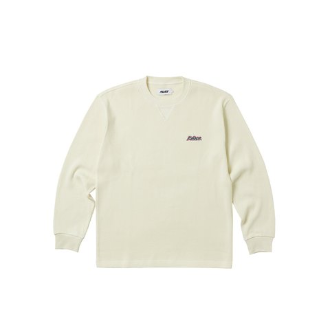 Palace WAFFLE LONGSLEEVE SOFT WHITE - €88.00