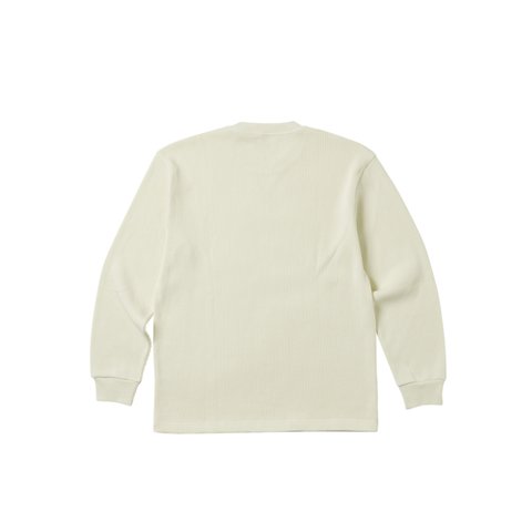 Palace WAFFLE LONGSLEEVE SOFT WHITE - Colorway