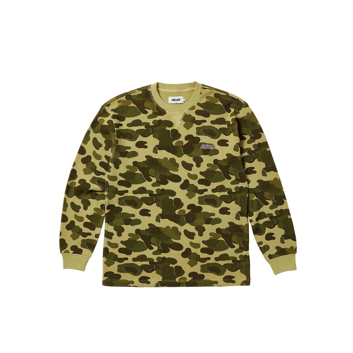 Palace WAFFLE LONGSLEEVE DUCK CAMO (Spring 2023) - €88.00