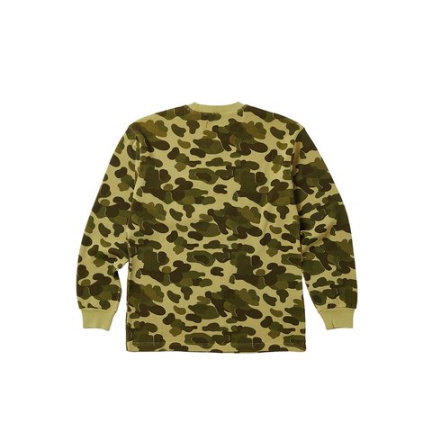 Palace WAFFLE LONGSLEEVE DUCK CAMO - Colorway