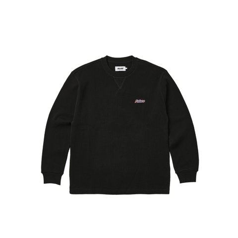 Palace WAFFLE LONGSLEEVE BLACK - Colorway