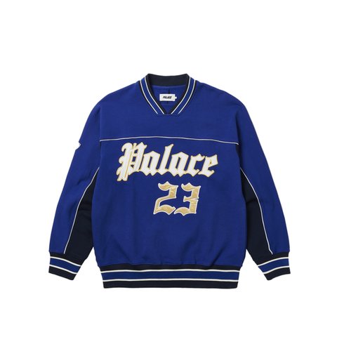Palace BELIEVE CREW NAVY - Colorway