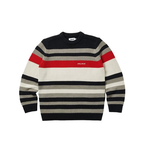 HEAVY STRIPE KNIT NAVY