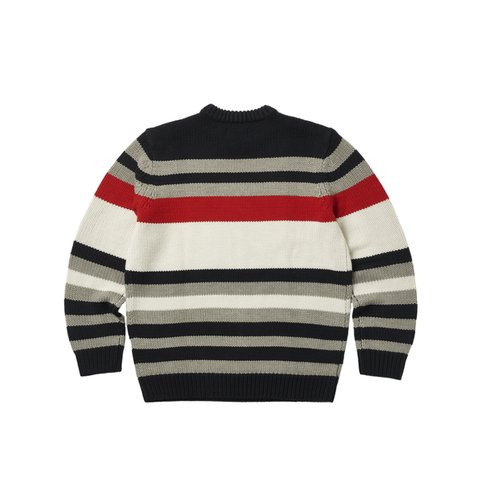 HEAVY STRIPE KNIT NAVY
