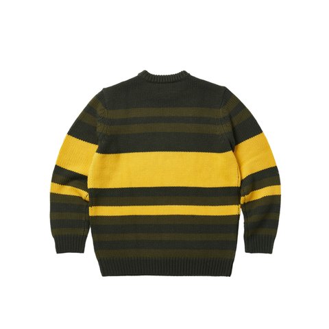 HEAVY STRIPE KNIT GREEN