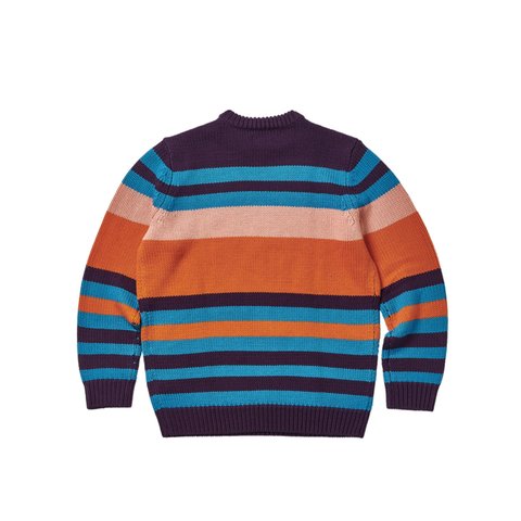 Palace HEAVY STRIPE KNIT ORANGE - Colorway