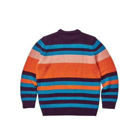 Palace HEAVY STRIPE KNIT ORANGE - Colorway