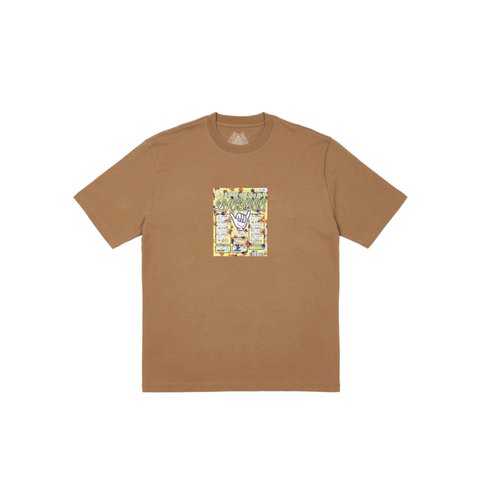 Palace SCRATCHY T-SHIRT MOCHA - Colorway